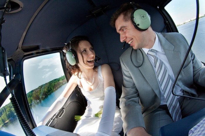 Вертолет на свадьбу