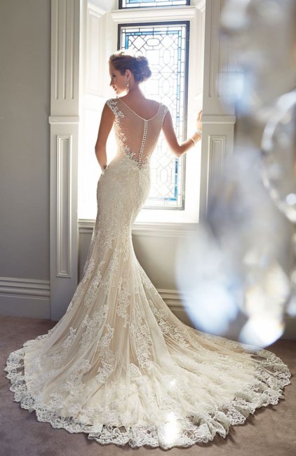 Красивые юбки свадебного платья русалка
