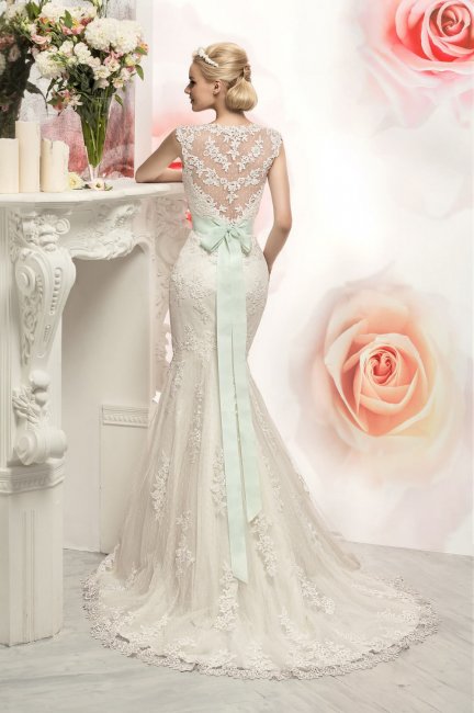 Кружевное свадебное платье русалка