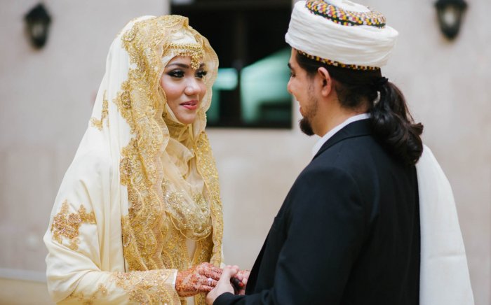 Традиционное свадебное платье мусульманки