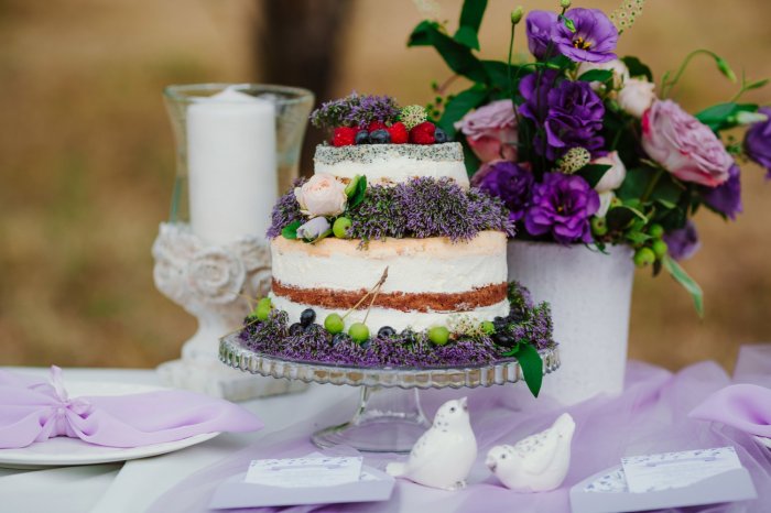 Стильные свадебные торты