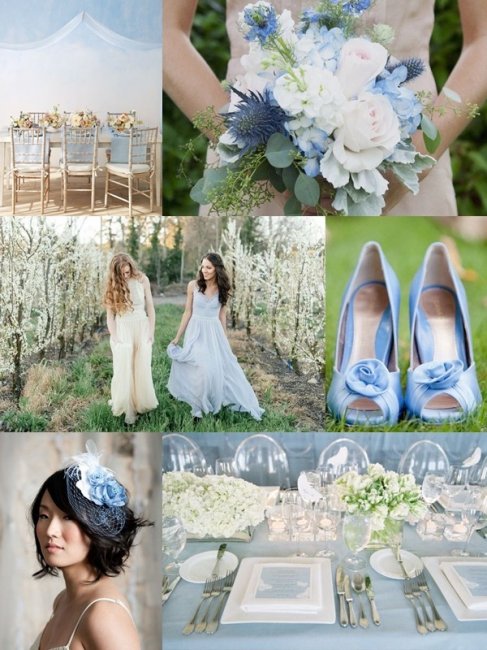 Голубой для свадьбы