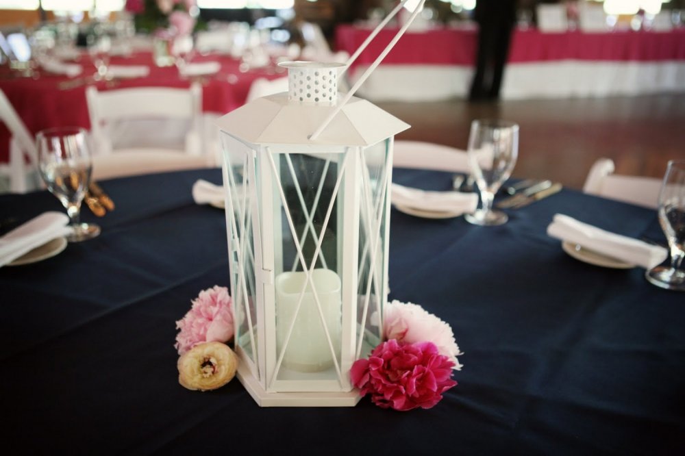 Лампа в свадебном декоре
