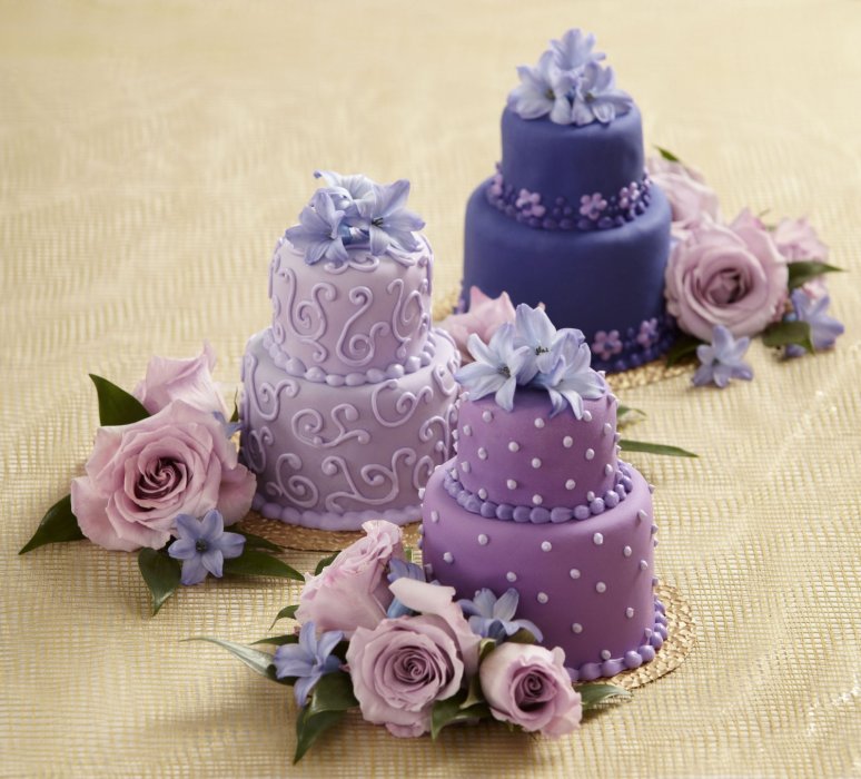 Потрясающие мини-торты на свадьбу