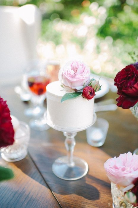 Красивый свадебный мини-тортик