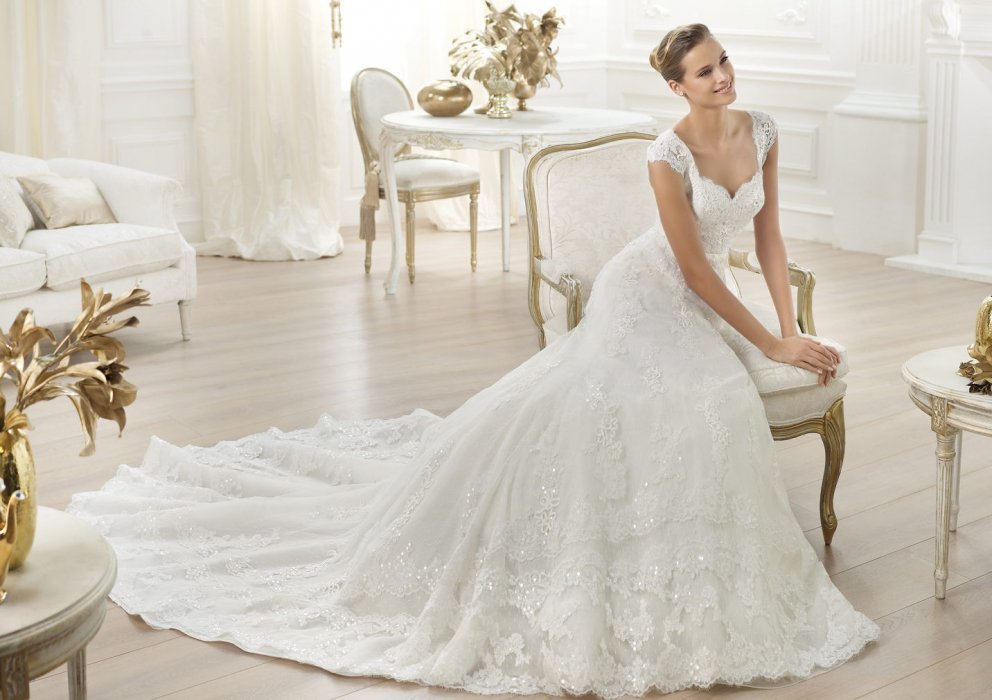 Свадебное платье Lencie Pronovias (Costura 2014)