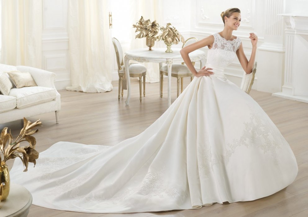 Свадебное платье Laudin Pronovias (Costura 2014)