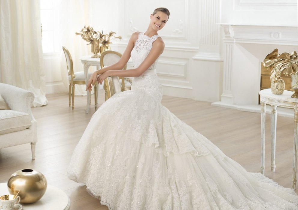 Свадебное платье Lenix Pronovias (Costura 2014)