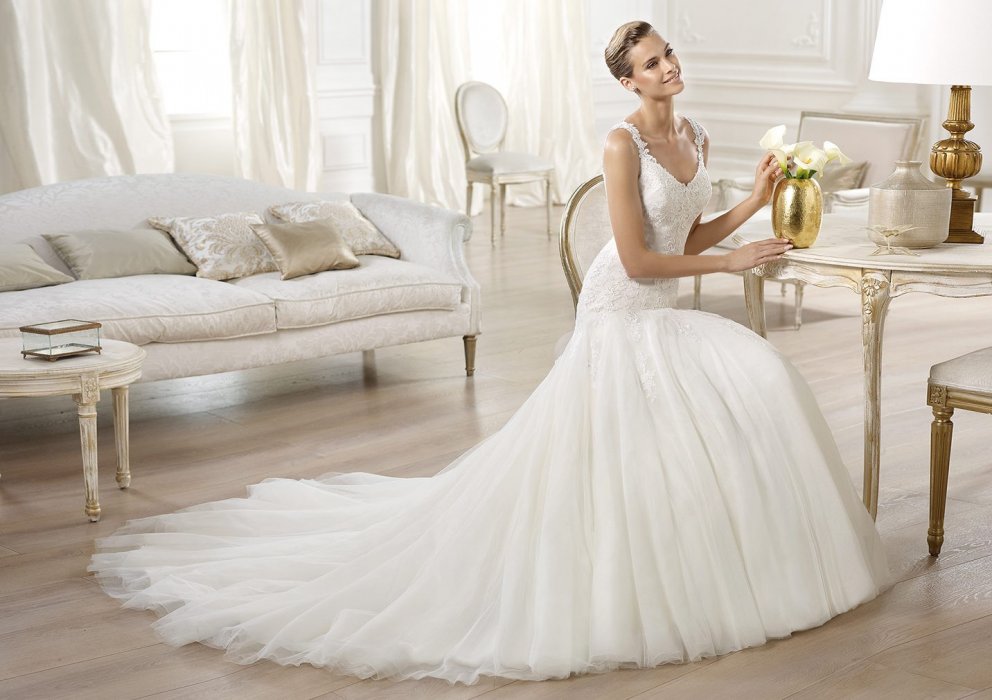 Свадебное платье Oncala Pronovias (Glamour 2014)