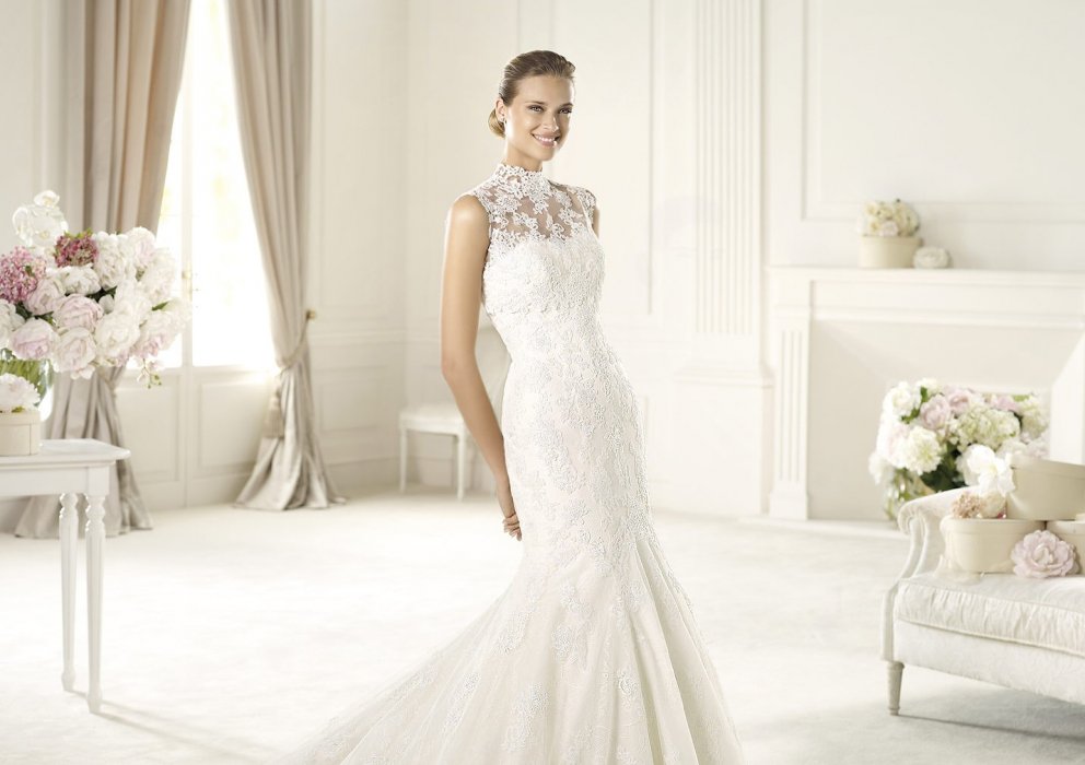 Свадебное платье Urdiel Pronovias (Glamour 2014)