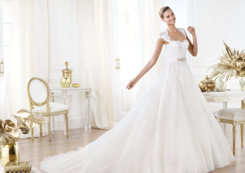 Свадебное платье Leozza Pronovias (Glamour 2014)