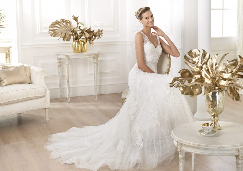 Свадебное платье Laurete Pronovias (Glamour 2014)