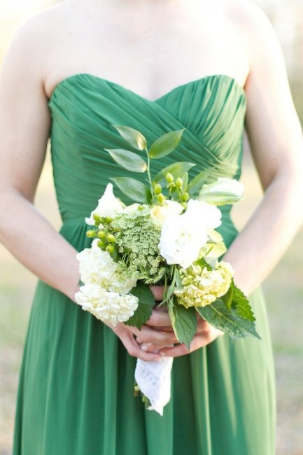Букет невесты для зеленой свадьбы