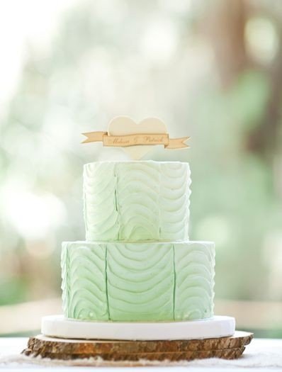 Свадебный торт для мятной свадьбы