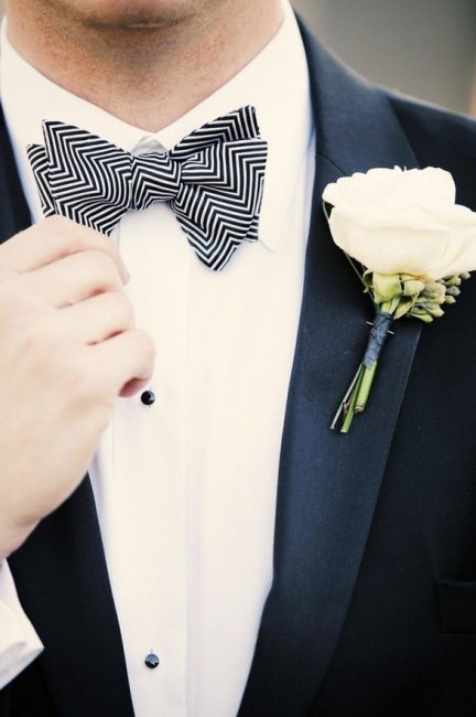 Образ жениха для черно-белой свадьбы