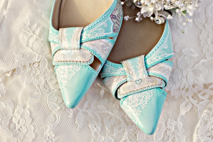Туфли для свадьбы в стиле арт-модерн