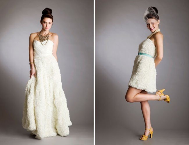 Свадебное платье-трансформер цвета айвори
