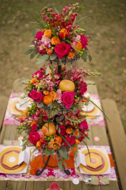 Декор апельсиновой свадьбы