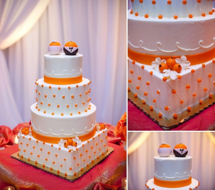 Свадебный торт с апельсинами