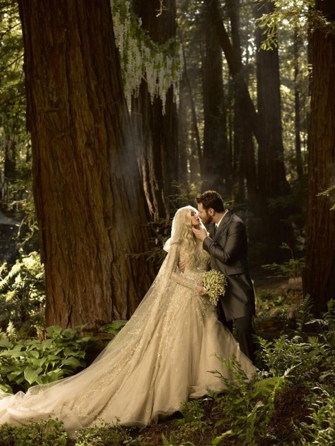 Фотосессия на лесной свадьбе