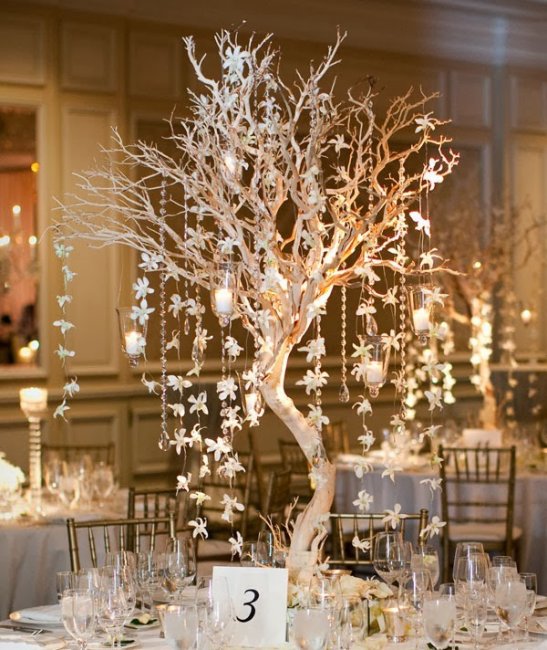 Деревья в свадебном декоре