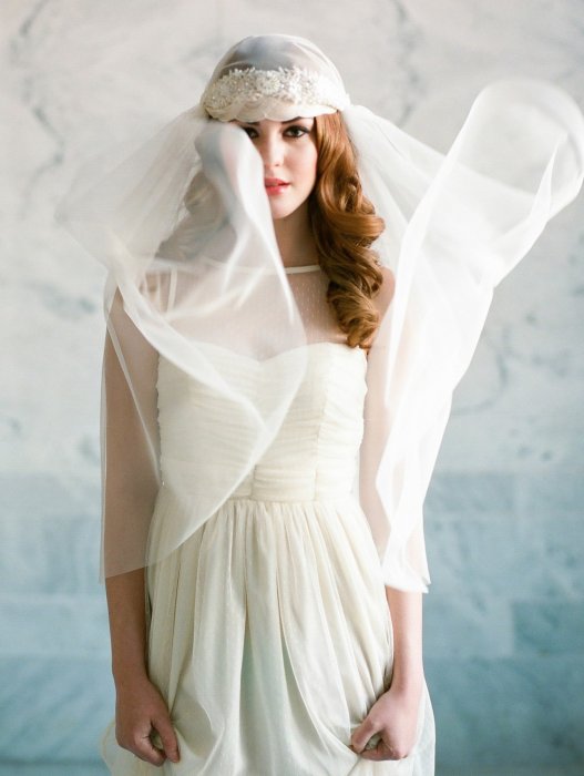 Bridal cap в образе невесты
