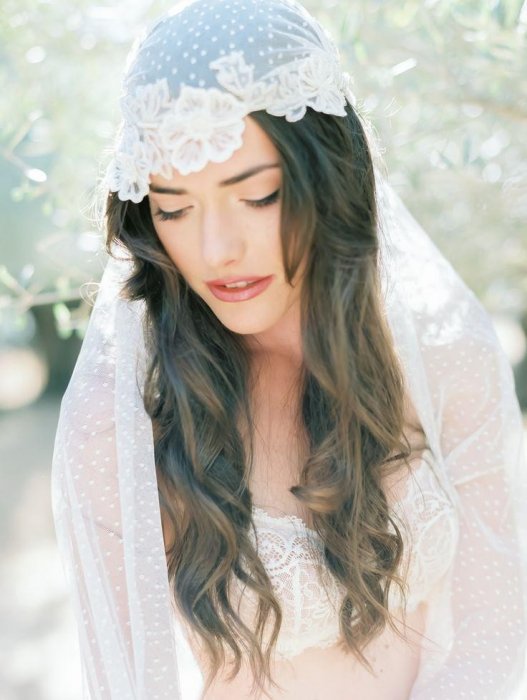 Bridal cap в образе невесты