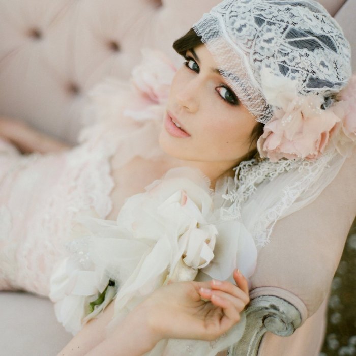 Bridal cap  на невесте