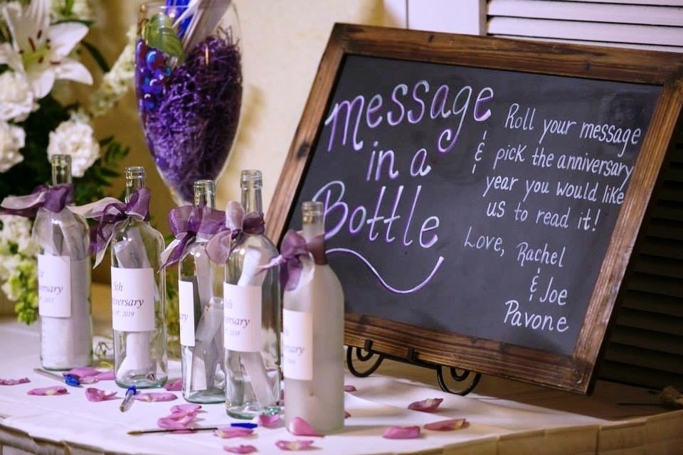 Бутылки для пожеланий гостей