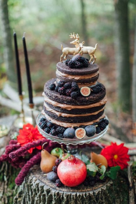 Торт на свадьбу с инжиром