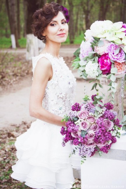 Невеста и цветы
