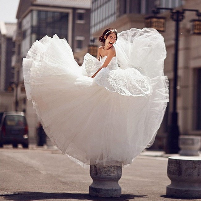 Роскошные пышные юбки свадебного платья