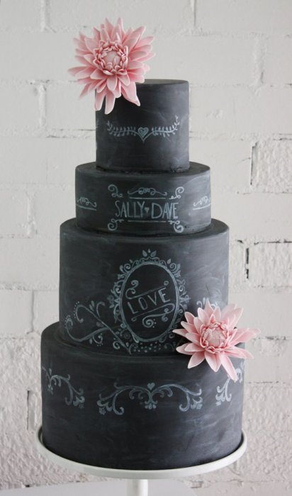 Свадебный десерт в стиле chalkboard