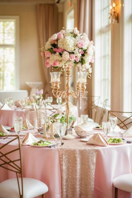 Розово золотая свадьба