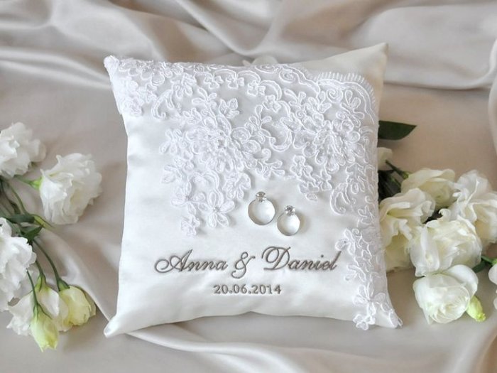 Свадебная подушечка для колец своими руками – уникальный и памятный аксессуар