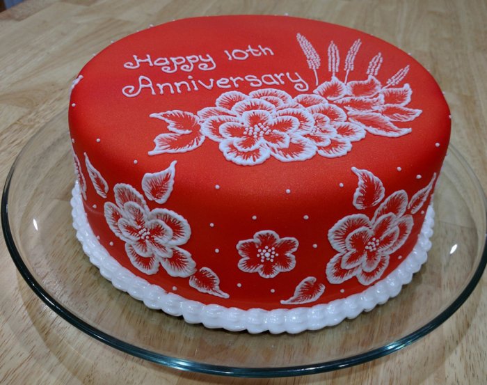 Торт на годовщину свадьбы 10 лет без мастики прикольные фото