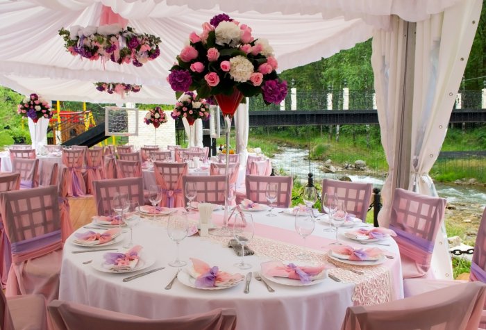 Весенняя свадьба в нежно-розовой палитре