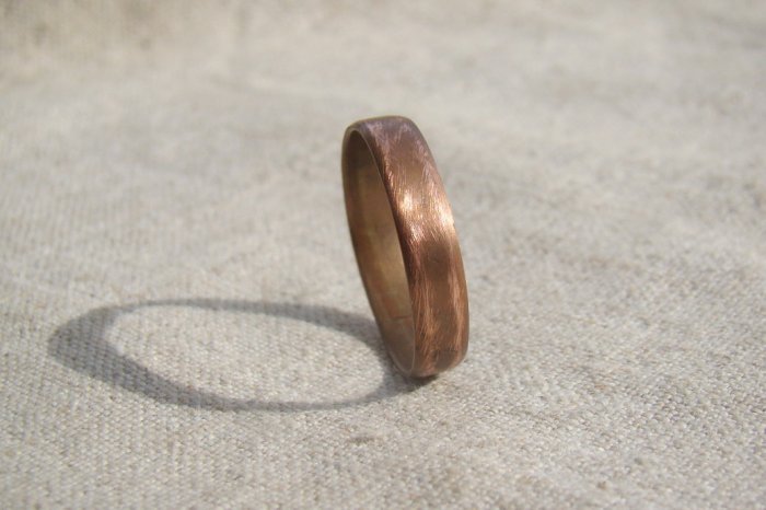 Медное кольцо - подарок на 7 годовщину свадьбы