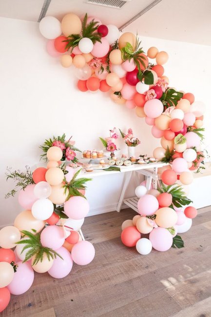 Декор свадьбы воздушными шарами