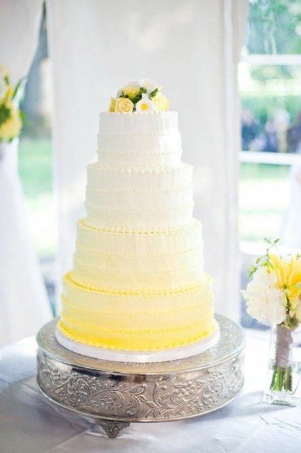 Торт амбре на свадьбу