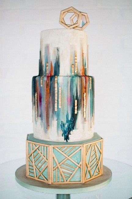 Орнамент в оформлении торта на свадьбу