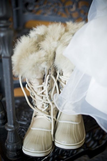 Ботинки для зимней свадьбы