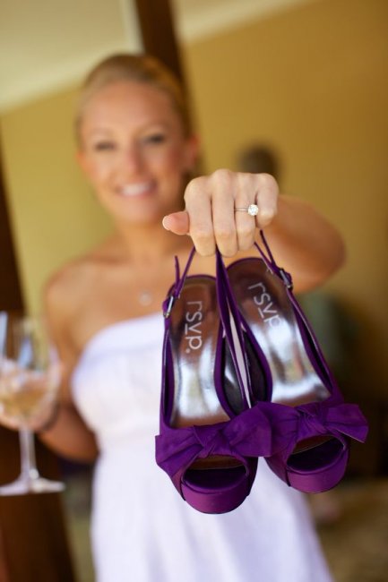 Туфли в фиолетовом цвете