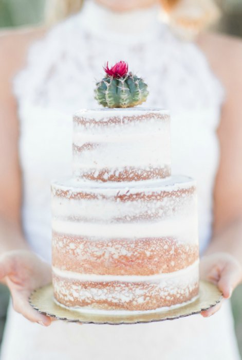 Свадебный десерт с кактусом