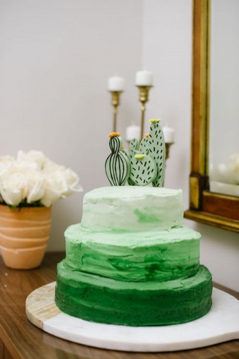 Необычный дизайн свадебного торта