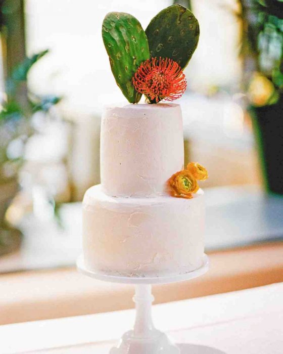 Свадебный десерт с кактусами