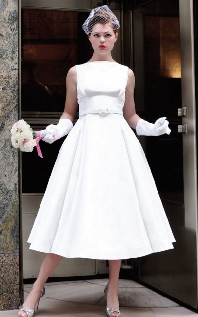 Свадебное платье в стиле 60-х годов