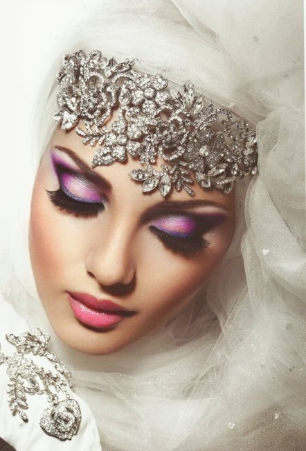 Свадебный макияж мусульманки