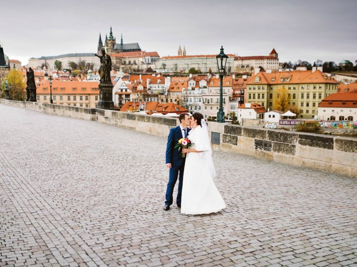 Живописная свадьба в Праге