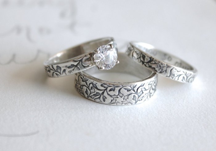 Необычные свадебные кольца